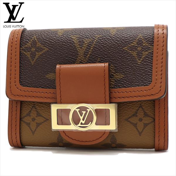 ルイヴィトン 三つ折り財布 レディース LOUIS VUITTON Wallet ポルトフォイユ・ドーフィーヌ コンパクト ブラウン M68725|ブランド一覧|MKcollection