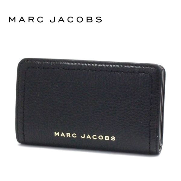 MARC JACOBS マークジェイコブス折り財布 ブラック マークジェイコブス 二つ折り財布 MARC JACOBS ブラック