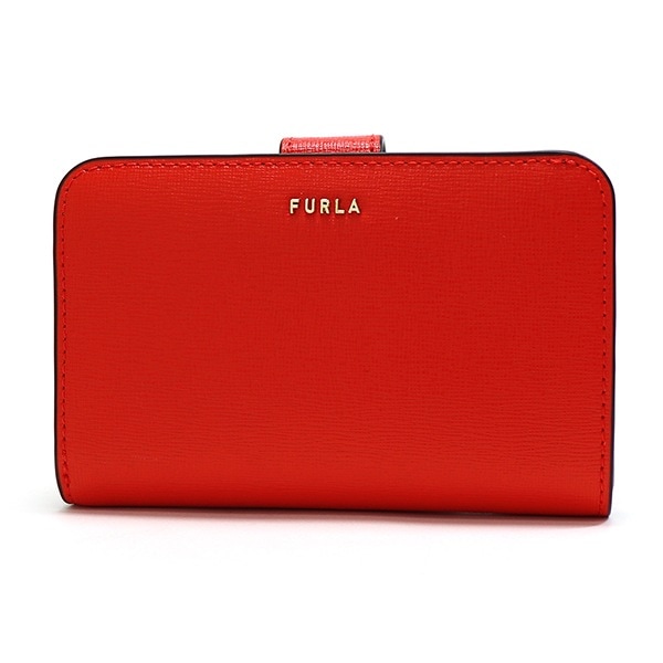 FURLA フルラ　2つ折り財布　型押しクロコ　レッド　I815 FURLA フルラ 2つ折り財布 型押しクロコ レッド I815 - メルカリ