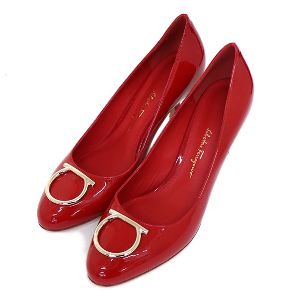 フェラガモ パンプス レディース S.FERRAGAMO 展示品商品 レッド SERINA 0707126 7 送料無料♪ |アパレル|MKcollection