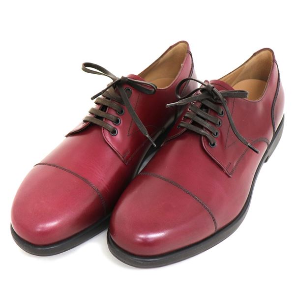 フェラガモ レースアップシューズ メンズ S.FERRAGAMO 展示品商品 ワインレッド M LARRY 0659441 送料無料♪|アパレル|MKcollection