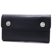 クロムハーツ 長財布 メンズ CHROME HEARTS Wallet クロスボタン ダガー ブラック WAVE ウェーブ 302014801A06XXX001|ブランド一覧|MKcollection