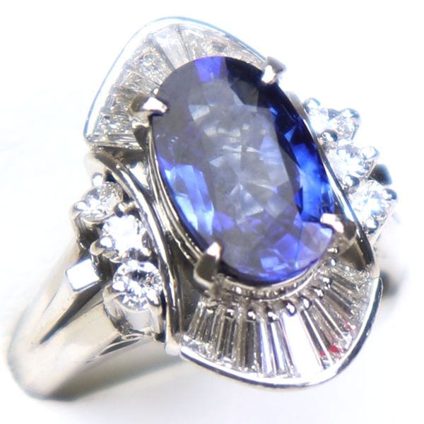 �ץ����900 ��� ���ե����� PT900 Ring Sapphire ���奨�꡼ jewelry ����� �桼���� Reuse