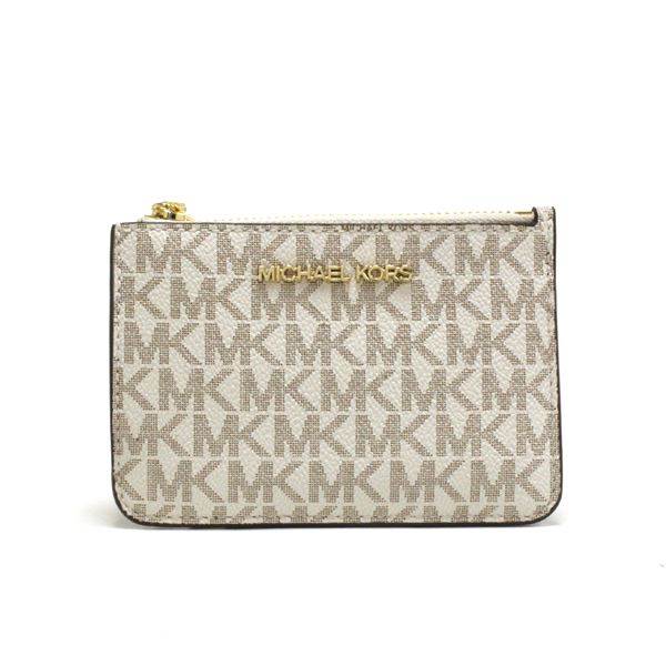 �ޥ����륳���� �����󥱡��� ��ǥ����� Michael Kors coin purse �����å� ���å� �ȥ�٥� �����ͥ��㡼 ���⡼�� �ȥå� ���å� ID ������� ������ �ݡ��� �Х˥� 35H9GTVP1B VANILLA