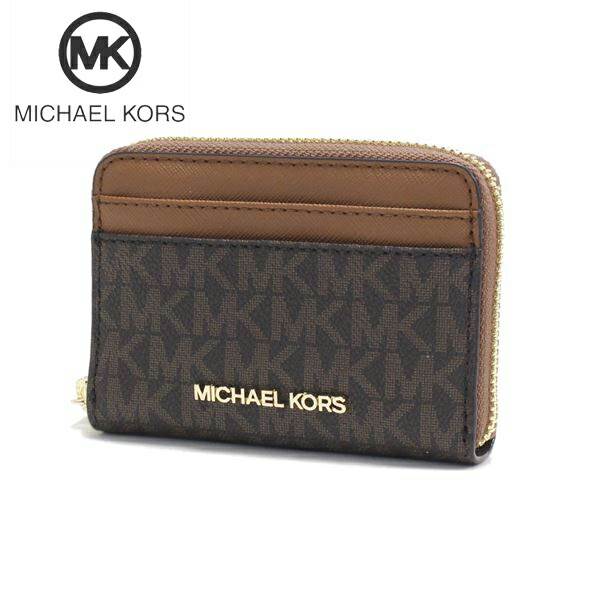 �ޥ����륳���� �����󥱡��� ��ǥ����� �����ɥ����� ���� Michael Kors coin purse �����ͥ��㡼 �����å� ���å� �ȥ�٥� �쥶��  �֥饦�� 35H9GTVZ2B BROWN