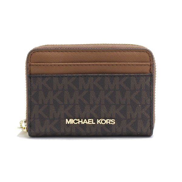 �ޥ����륳���� �����󥱡��� ��ǥ����� �����ɥ����� ���� Michael Kors coin purse �����ͥ��㡼 �����å� ���å� �ȥ�٥� �쥶��  �֥饦�� 35H9GTVZ2B BROWN
