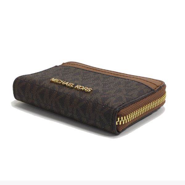 �ޥ����륳���� �����󥱡��� ��ǥ����� �����ɥ����� ���� Michael Kors coin purse �����ͥ��㡼 �����å� ���å� �ȥ�٥� �쥶��  �֥饦�� 35H9GTVZ2B BROWN