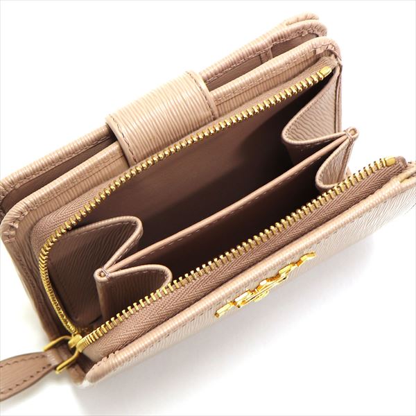 �ץ�� ����ޤ���� ��ǥ����� PRADA Wallet �ԥ󥯥١������ 1ML018 2B6P F0236 
