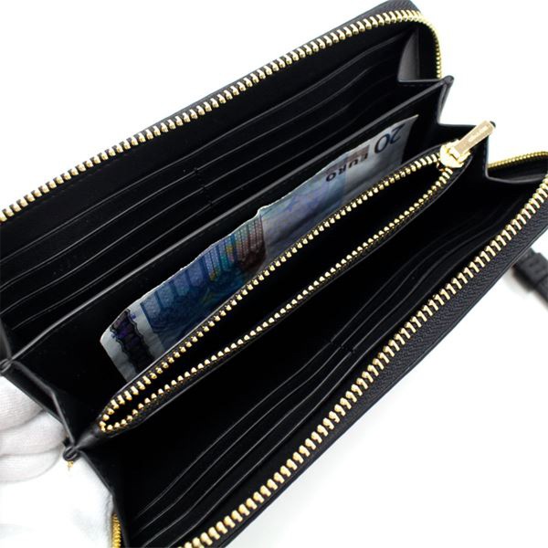 ������ Ĺ���� ��ǥ����� ���ȥ�å��դ� COACH Wallet ���� ���å� ���饦��� ������å� �饰���奢�꡼ �ڥ֥�� �쥶�� C4451