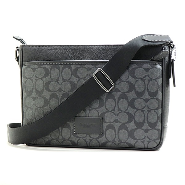 コーチ ショルダーバッグ メンズ COACH チャコール×ブラック CH078 QBMI5
