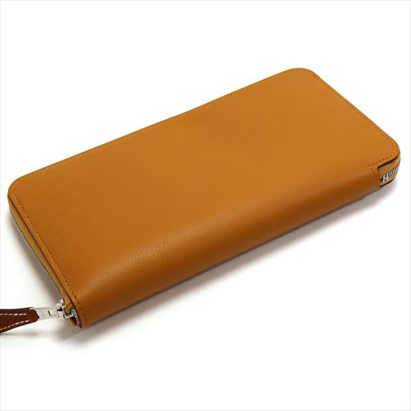 ����᥹ Ĺ���� ��ǥ����� HERMES Wallet �饦��ɥե����ʡ� AZAP SILKIN LONG EV-CAR-BL 