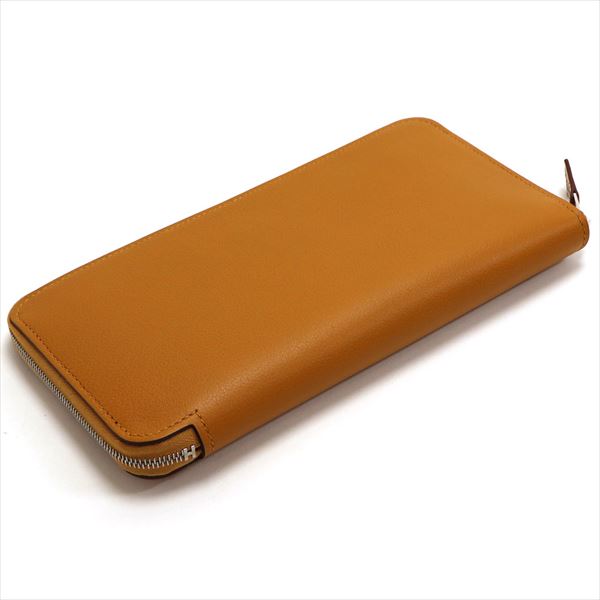 ����᥹ Ĺ���� ��ǥ����� HERMES Wallet �饦��ɥե����ʡ� AZAP SILKIN LONG EV-CAR-BL 