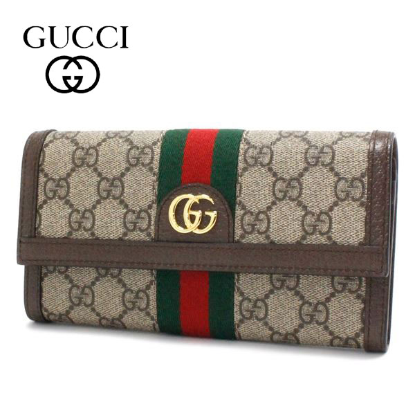 グッチ 二つ折り長財布 GUCCI ブラウン 523153 96IWG 8745-海外ブランド通販サイト【MKcollection】