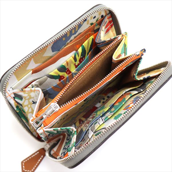 ����᥹ �����󥱡��� ��ǥ����� HERMES coin purse �����å� ����ѥ��� AZAP SILKIN COM GRIS MEYER  