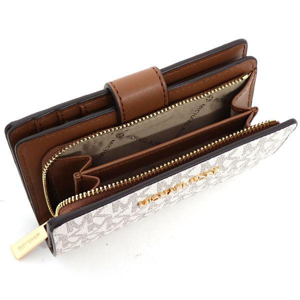 ޥ륳 ޤ ǥ MICHAEL KORS Wallet Х˥ ֥饦 35F8GTVF2B VANILLA