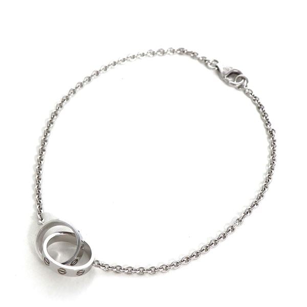 カルティエ ベビーラブブレスレット B6027200 K18WG レディース 中古 カルティエ Cartier ブレスレット ベビー ラブ B6027200 K18WG 箱