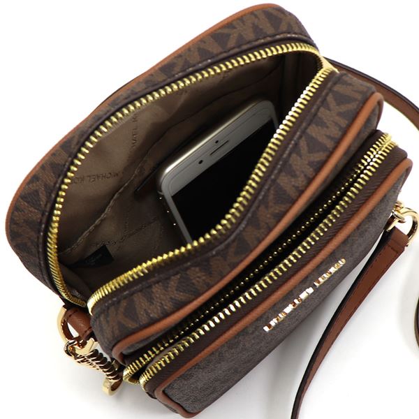 �ޥ����륳���� ���������Хå� ��ǥ����� �ߥ˥Хå� MICHAEL KORS �ߥǥ����� NS �������� �������ܥǥ��� �����å� ���å� �ȥ�٥� �����ͥ��㡼 �֥饦�� 35F1GTVC2B BROWN