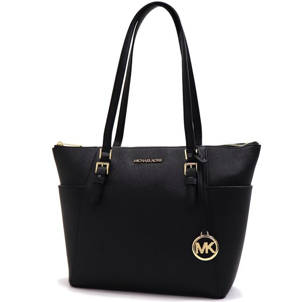 �ޥ����륳���� �ȡ��ȥХå� ��ǥ����� MICHAEL KORS �顼�� �ȥå� ���å� �ȡ��� ���㡼���å� �쥶�� �֥�å� 35T0GCFT7L BLACK