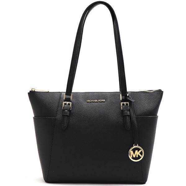 �ޥ����륳���� �ȡ��ȥХå� ��ǥ����� MICHAEL KORS �顼�� �ȥå� ���å� �ȡ��� ���㡼���å� �쥶�� �֥�å� 35T0GCFT7L BLACK