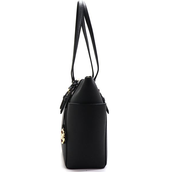 �ޥ����륳���� �ȡ��ȥХå� ��ǥ����� MICHAEL KORS �顼�� �ȥå� ���å� �ȡ��� ���㡼���å� �쥶�� �֥�å� 35T0GCFT7L BLACK