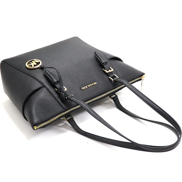 �ޥ����륳���� �ȡ��ȥХå� ��ǥ����� MICHAEL KORS �顼�� �ȥå� ���å� �ȡ��� ���㡼���å� �쥶�� �֥�å� 35T0GCFT7L BLACK