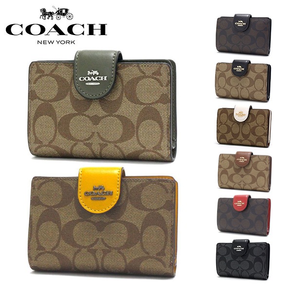  ޤ ǥ COACH Wallet 饰奢꡼ ͥ㡼 PVC 쥶 ߥǥ ʡ å å C0082