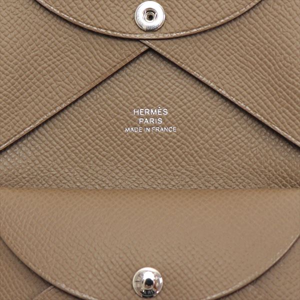 ����᥹ �����󥱡��� ��ǥ����� ��� HERMES Coin Purse ���� ������� �ǥ奪 ���ȡ��� CALVI DUO EP ETOUPE 