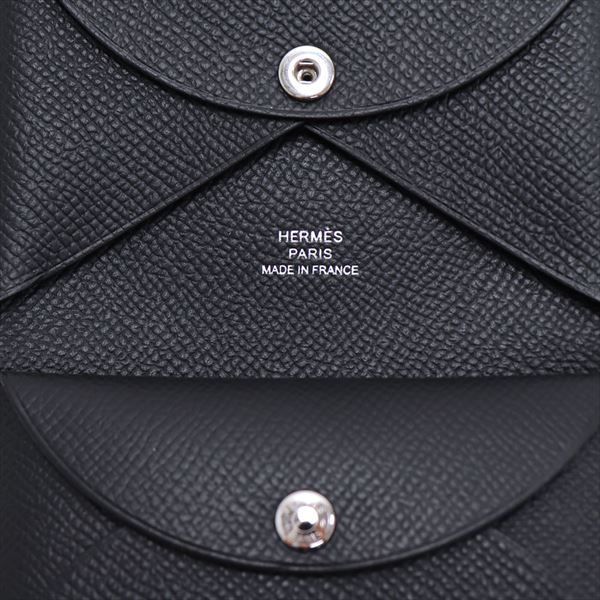 ᥹ 󥱡 ǥ  HERMES Coin Purse   ǥ奪 Υ CALVI DUO EP NOIR 