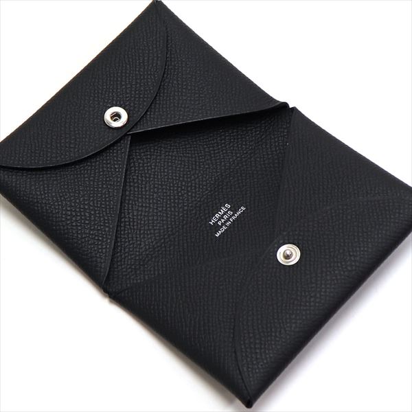 ᥹ ɥ ǥ  HERMES Card Case  Υ CALVI EPSON NOIR 
