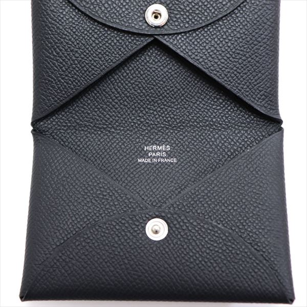 ᥹ ɥ ǥ  HERMES Card Case  Υ CALVI EPSON NOIR 