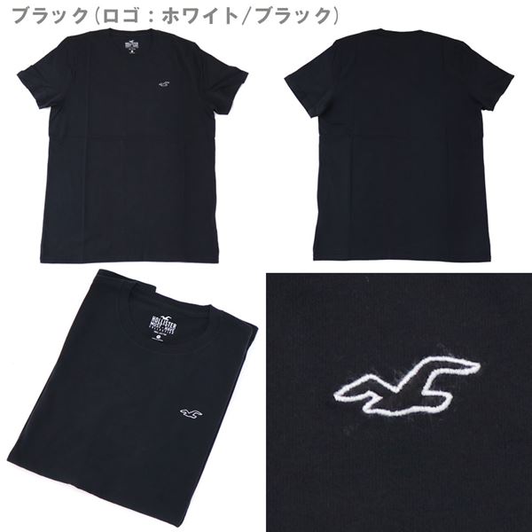 �ۥꥹ���� T����� ��� Hollister ���ݥ���� ���롼�ͥå� �ۥ磻�� �֥�å� HOLLIS CNP