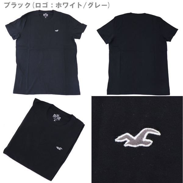 �ۥꥹ���� T����� ��� Hollister ���ݥ���� ���롼�ͥå� �ۥ磻�� �֥�å� HOLLIS CNP