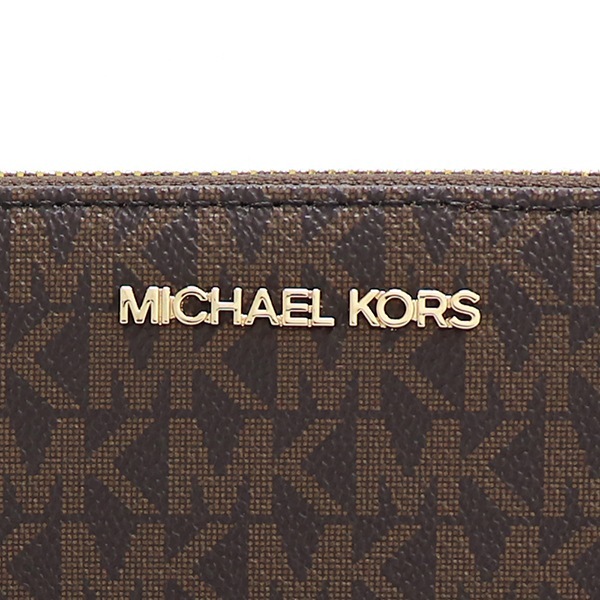 ���եȥ�åԥ�̵�� �ޥ����륳���� Ĺ���� ��ǥ����� MICHAEL KORS Wallet �饦��ɥե����ʡ� �����ͥ��㡼 �֥饦�� 35F8GTVT3B BROWN