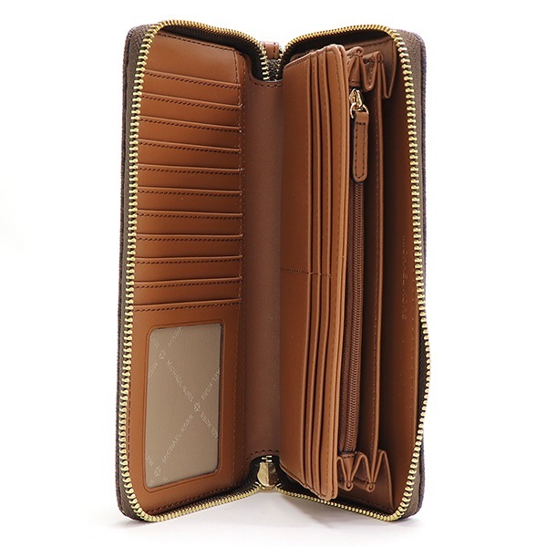 ���եȥ�åԥ�̵�� �ޥ����륳���� Ĺ���� ��ǥ����� MICHAEL KORS Wallet �饦��ɥե����ʡ� �����ͥ��㡼 �֥饦�� 35F8GTVT3B BROWN