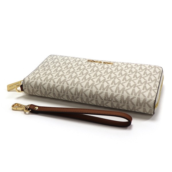 ���եȥ�åԥ�̵�� �ޥ����륳���� Ĺ���� ��ǥ����� MICHAEL KORS Wallet �饦��ɥե����ʡ� �����ͥ��㡼 �Х˥� 35F8GTVT3B VANIL