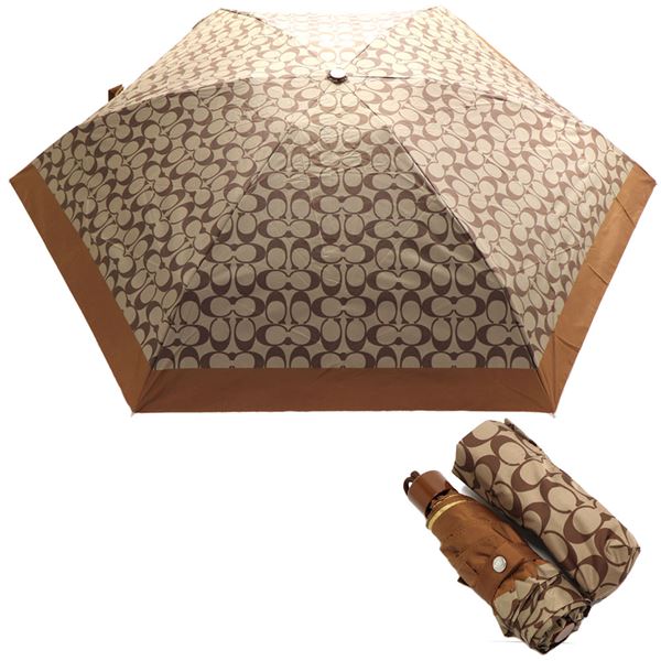 եȥåԥ̵  ޤ߻  ǥ COACH Folding umbrella   UVåΨ99% ߥɥ C4322 SVBDX