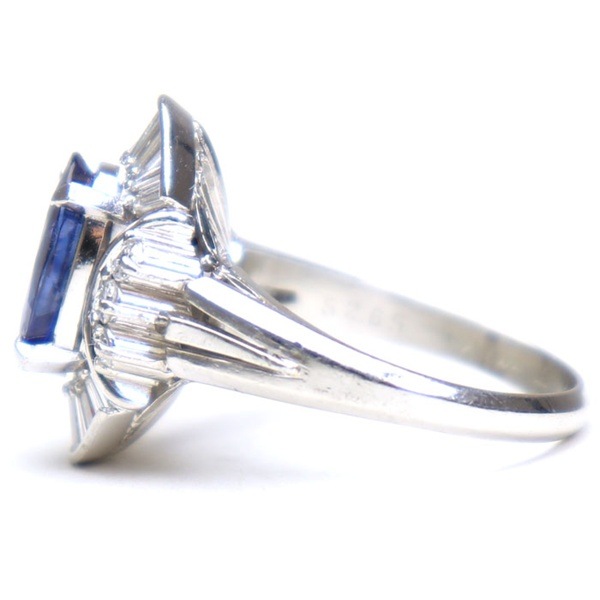 �ץ����900 ��� ���ե����� PT900 Ring Sapphire ���奨�꡼ jewelry ����� �桼���� Reuse