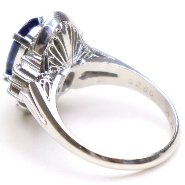 �ץ����900 ��� ���ե����� PT900 Ring Sapphire ���奨�꡼ jewelry ����� �桼���� Reuse