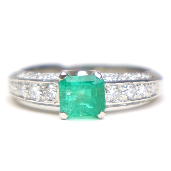 �ץ����900 ��� ������� PT900 Ring Emerald ���奨�꡼ jewelry ����� �桼���� Reuse