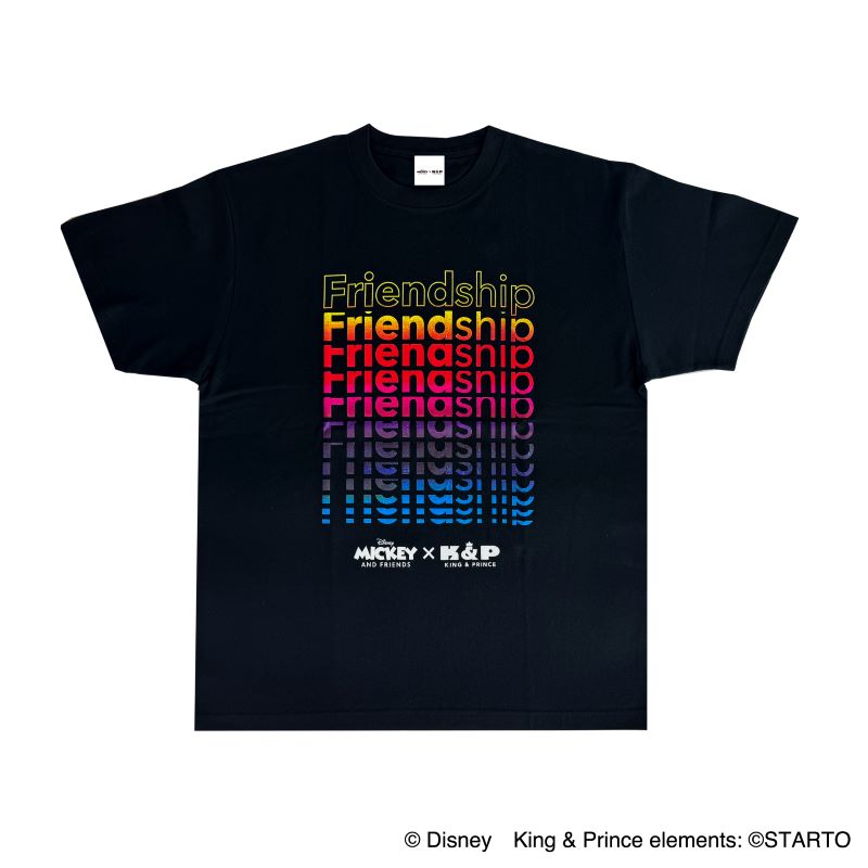 Mickey & Friends x King＆Prince ＜Friendshipレコードジャケット＞Tシャツ