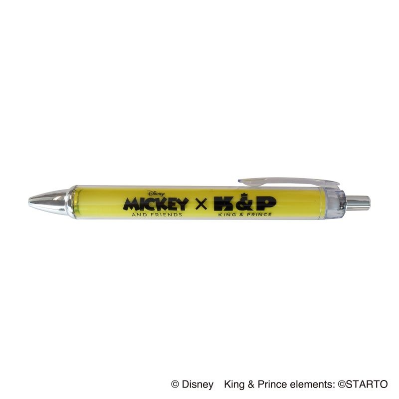 Mickey & Friends x King＆Prince ＜ロゴ＞ボールペン イエロー