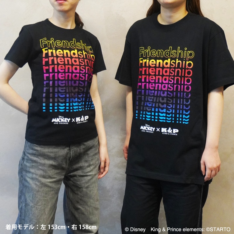 Mickey & Friends x King＆Prince ＜Friendshipレコードジャケット＞Tシャツ(ジュニアサイズ)