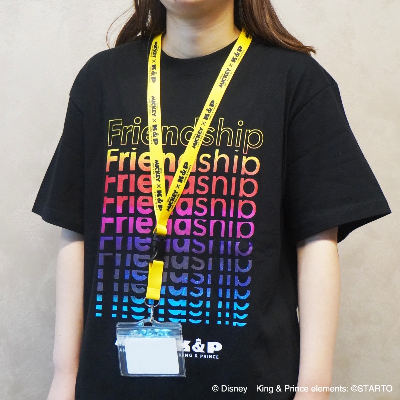 受注】Mickey & Friends x King＆Prince ＜ロゴ＞ネックストラップ