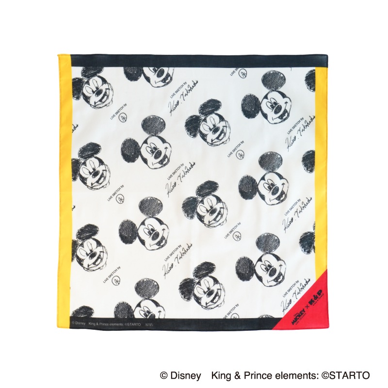 Mickey & Friends x King＆Prince バンダナ＜ライブスケッチ＞