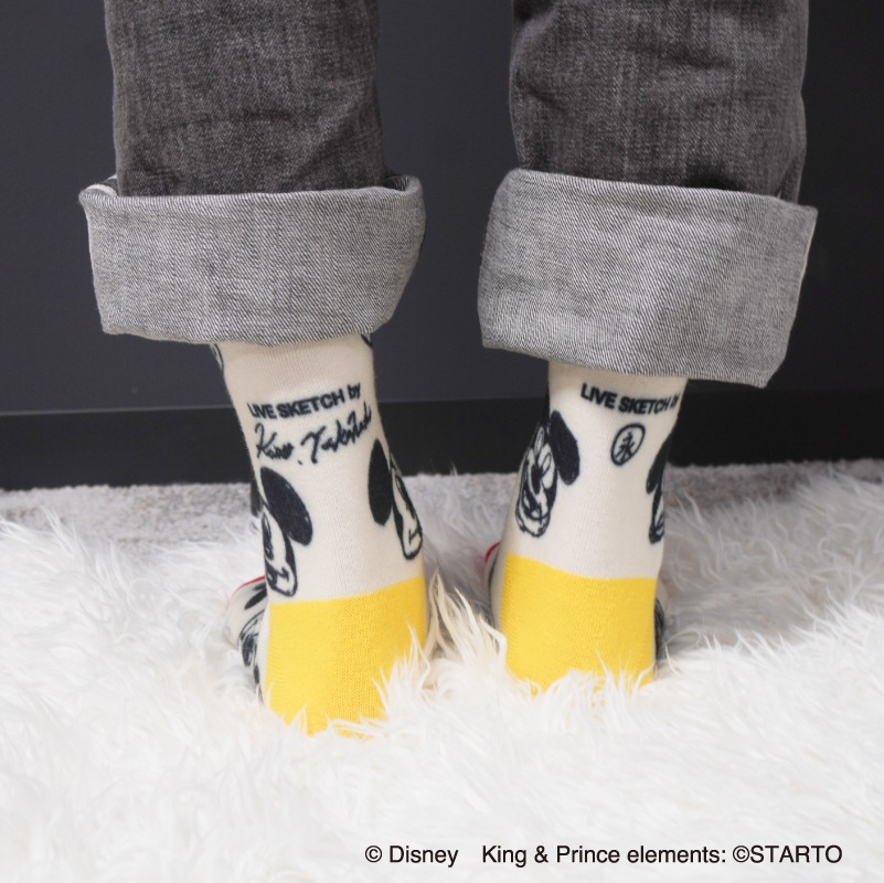 Mickey & Friends x King＆Prince ソックス＜ライブスケッチ＞ | 商品