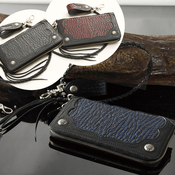 ǥʡ 륨ܥ쥶åץå / DEGNERLEATHER ZIP WALLETW-56CR