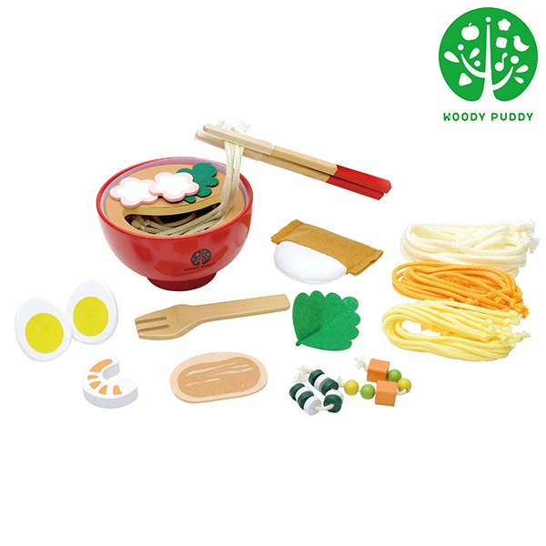 ウッディプッディ はじめてのおままごと めん料理セット WOODYPUDDY