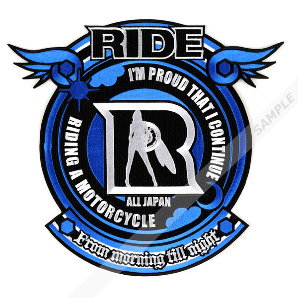 RIDE ワッペン大　レッド RIDE ワッペン大レッド