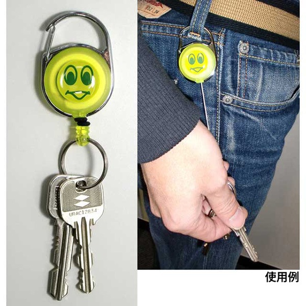 �ߥ����� �꡼�륭���������� ���ޥ��� Michelin Reel key chain Smile