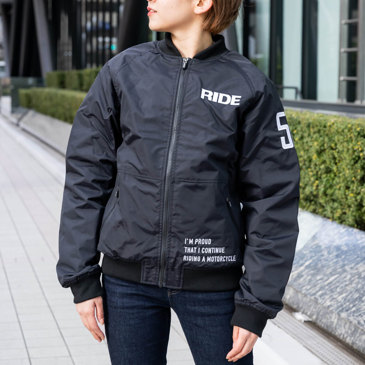 RIDE56ǥ 饤ȥ֥륾 / RIDE56design Collab. LIGHTBLOUSON